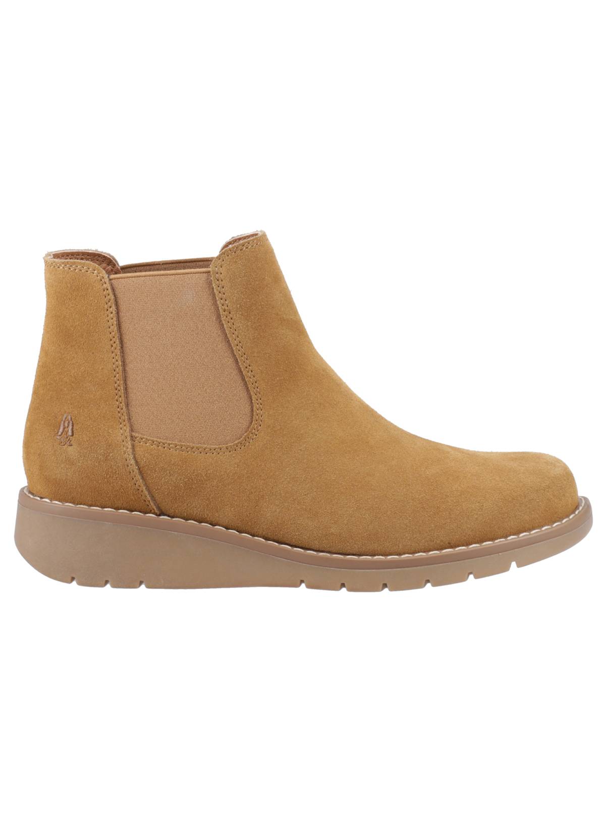 HUSH PUPPIES Water Resistant Suede Leonie Boots Tan 5 - Image 4