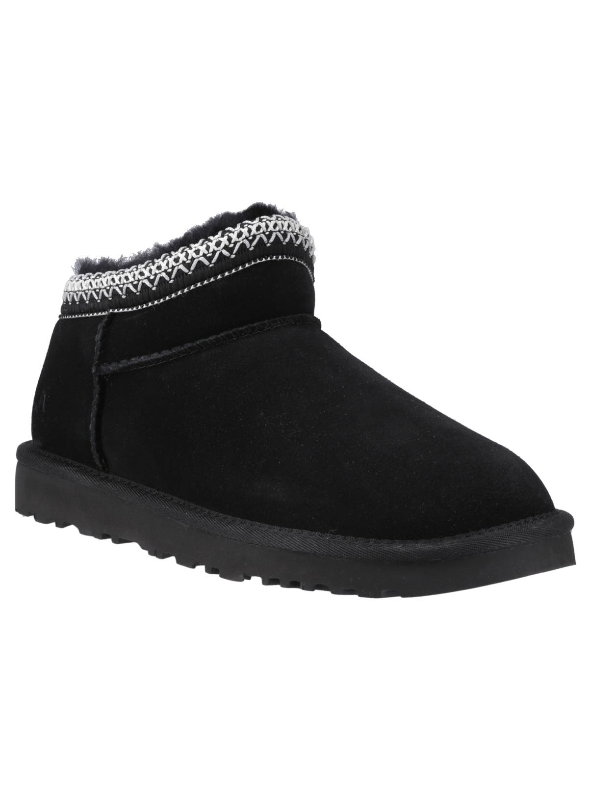HUSH PUPPIES Sloane Suede Bootie Slippers Black 7 - Image 1