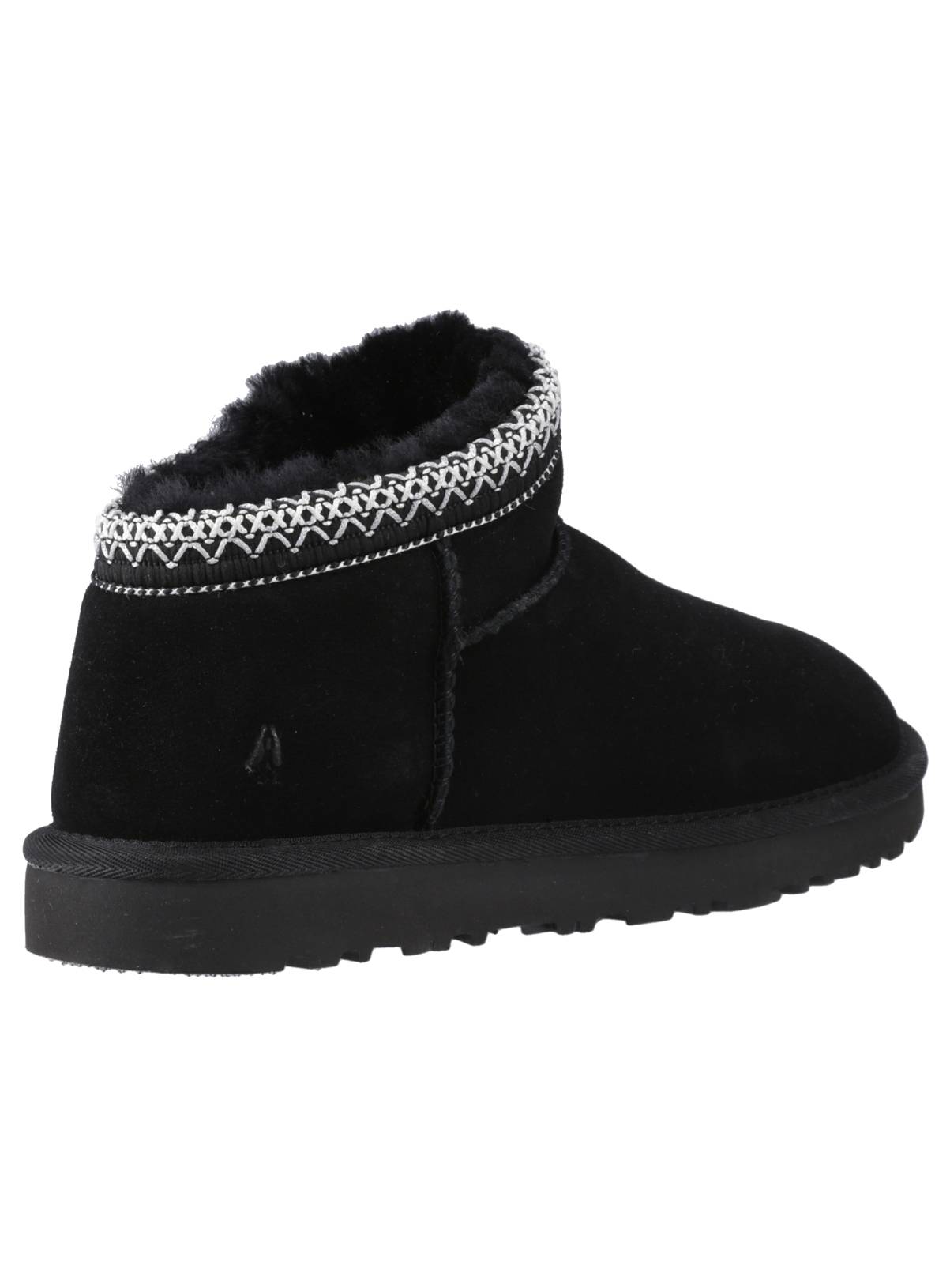 HUSH PUPPIES Sloane Suede Bootie Slippers Black 7 - Image 2