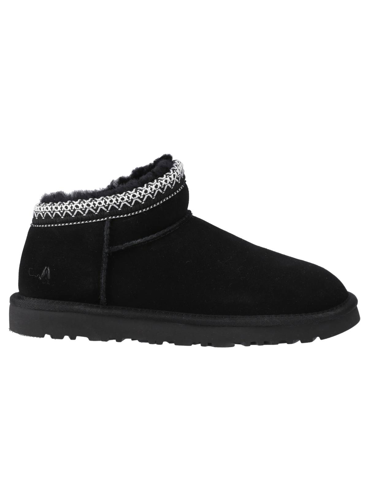 HUSH PUPPIES Sloane Suede Bootie Slippers Black 7 - Image 4