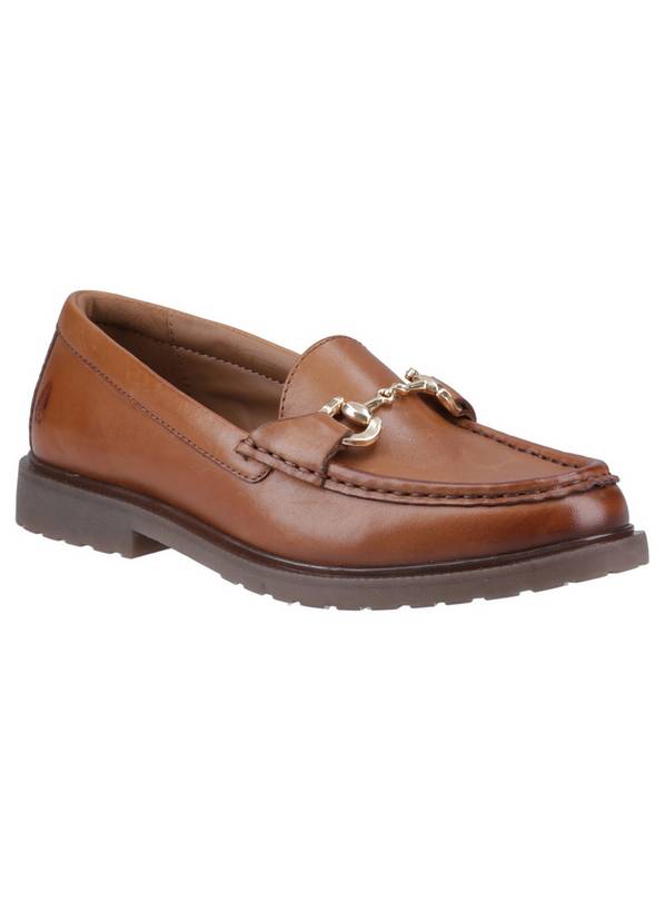 HUSH PUPPIES Verity Snaffle Leather Loafers Tan 4