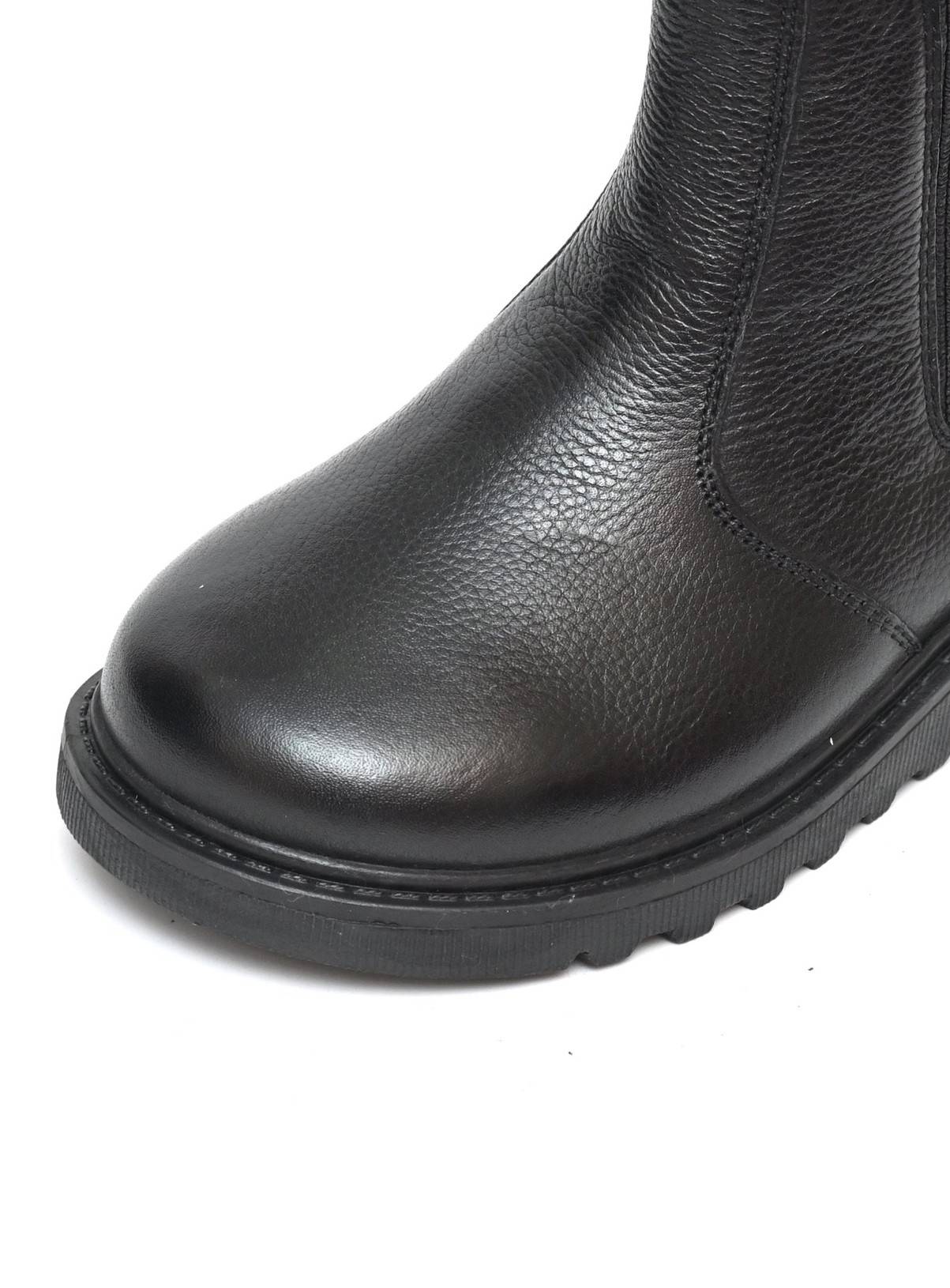 TOEZONE Dakota Boys Zip and Gusset Black Leather Ankle Boots 11 Infant - Image 3