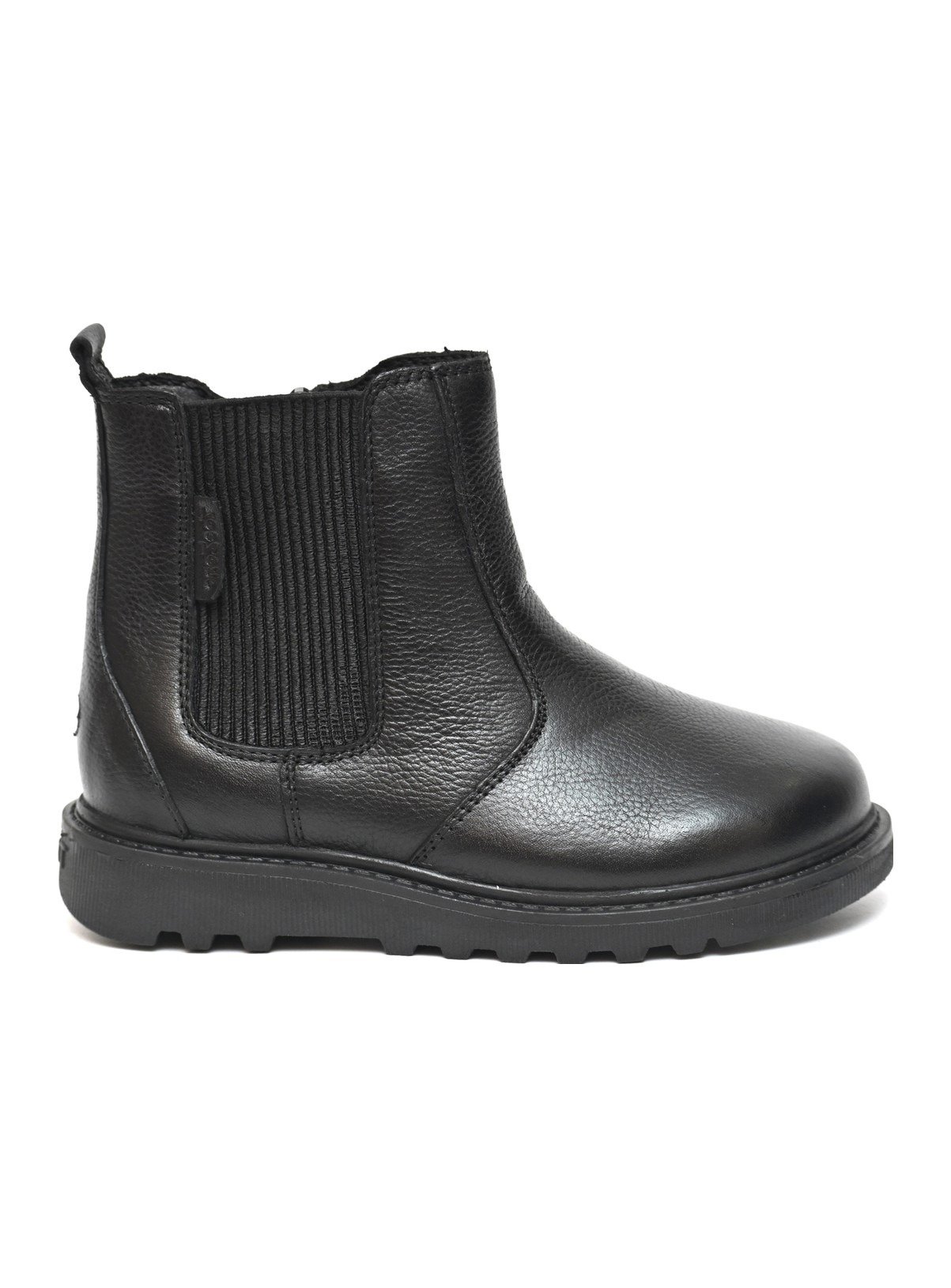 TOEZONE Lily Girls Zip and Gusset Black Leather Ankle Boots 10 Infant - Image 2 thumbnail