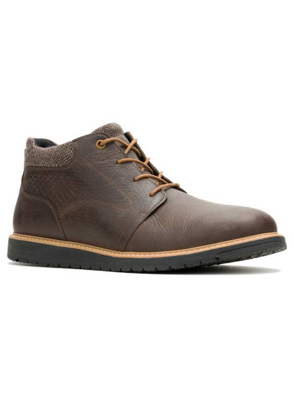 HUSH PUPPIES Jenson Lace Boot Brown 6