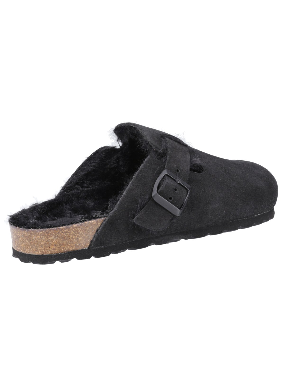 HUSH PUPPIES Jade Suede Mule Slippers Black 3 - Image 2 thumbnail