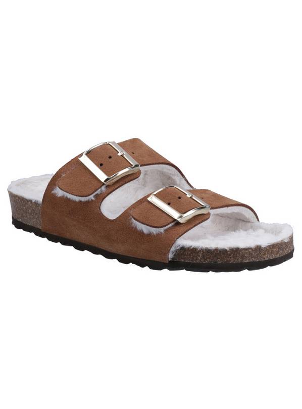 HUSH PUPPIES Jessie Mule Slippers Tan 6