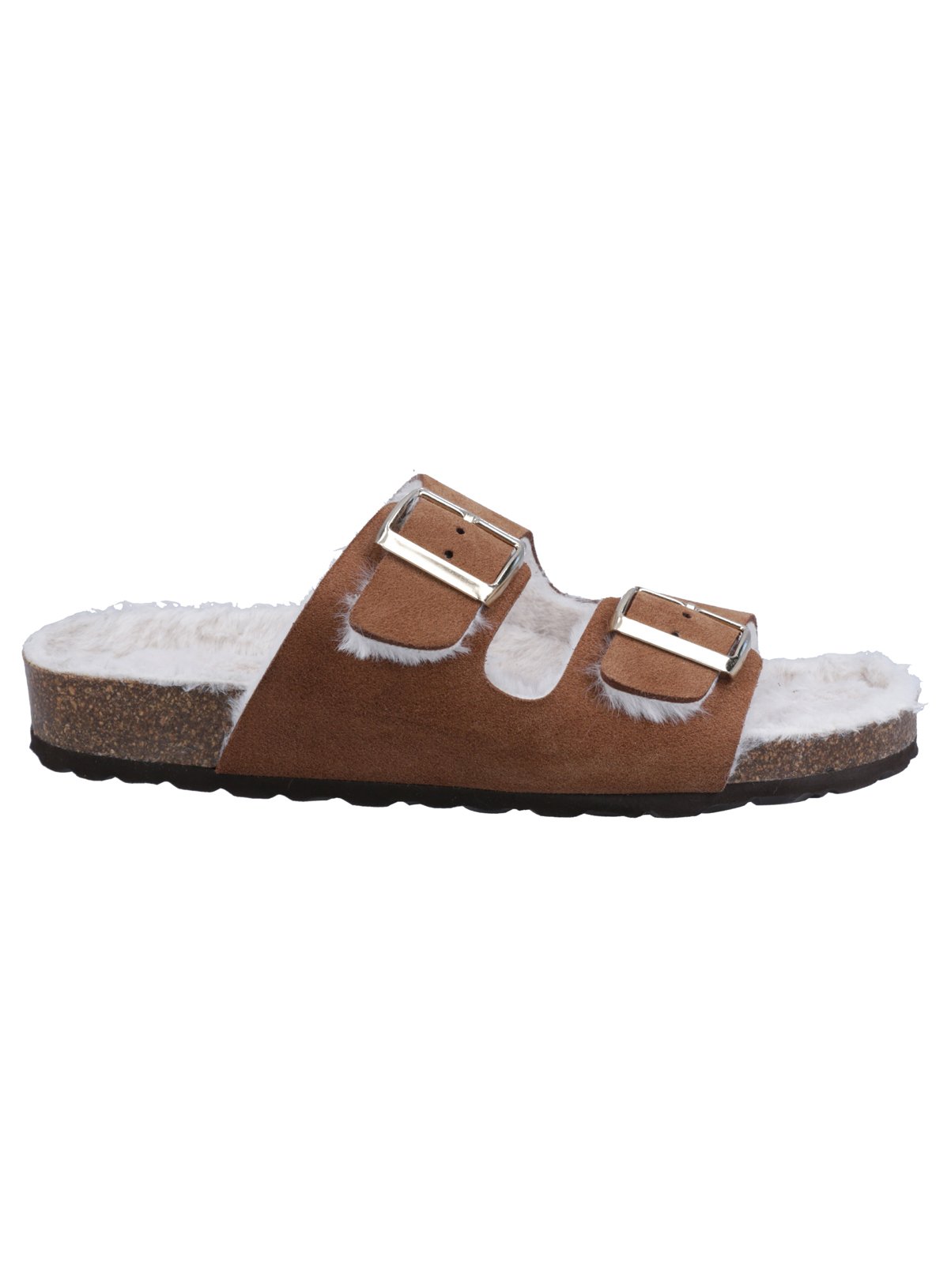 HUSH PUPPIES Jessie Suede Mule Slippers Tan 6 - Image 4 thumbnail