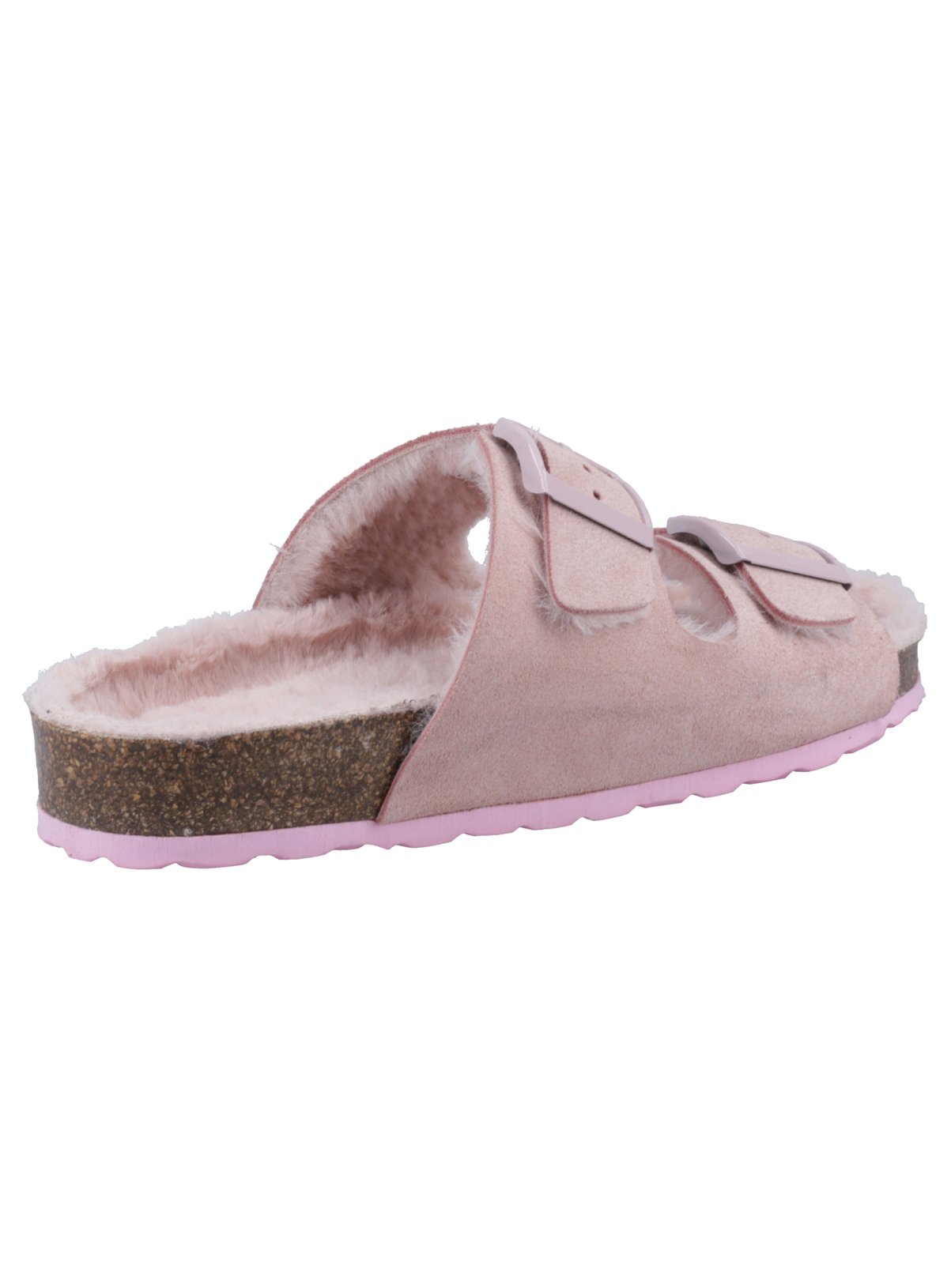 HUSH PUPPIES Jessie Suede Mule Slippers Pink 6 - Image 2 thumbnail