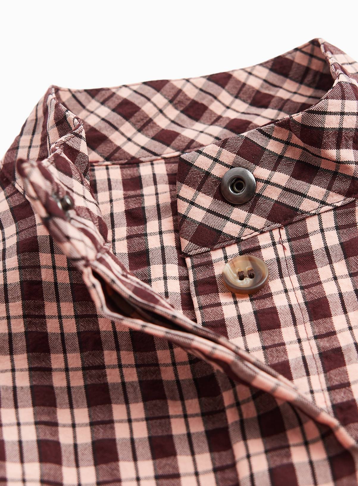 Pink Preppy Check Shacket  12 years - Image 2