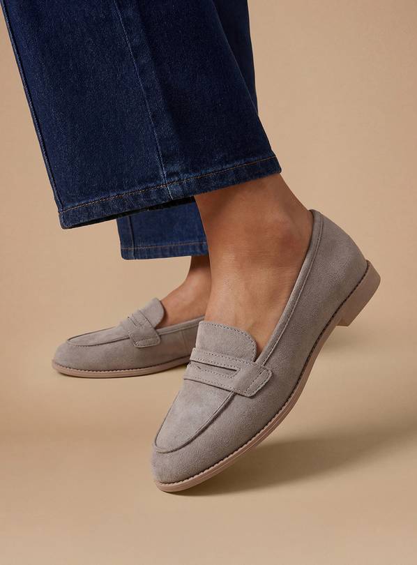 DOROTHY PERKINS Lara Faux Suede Penny Loafers 7