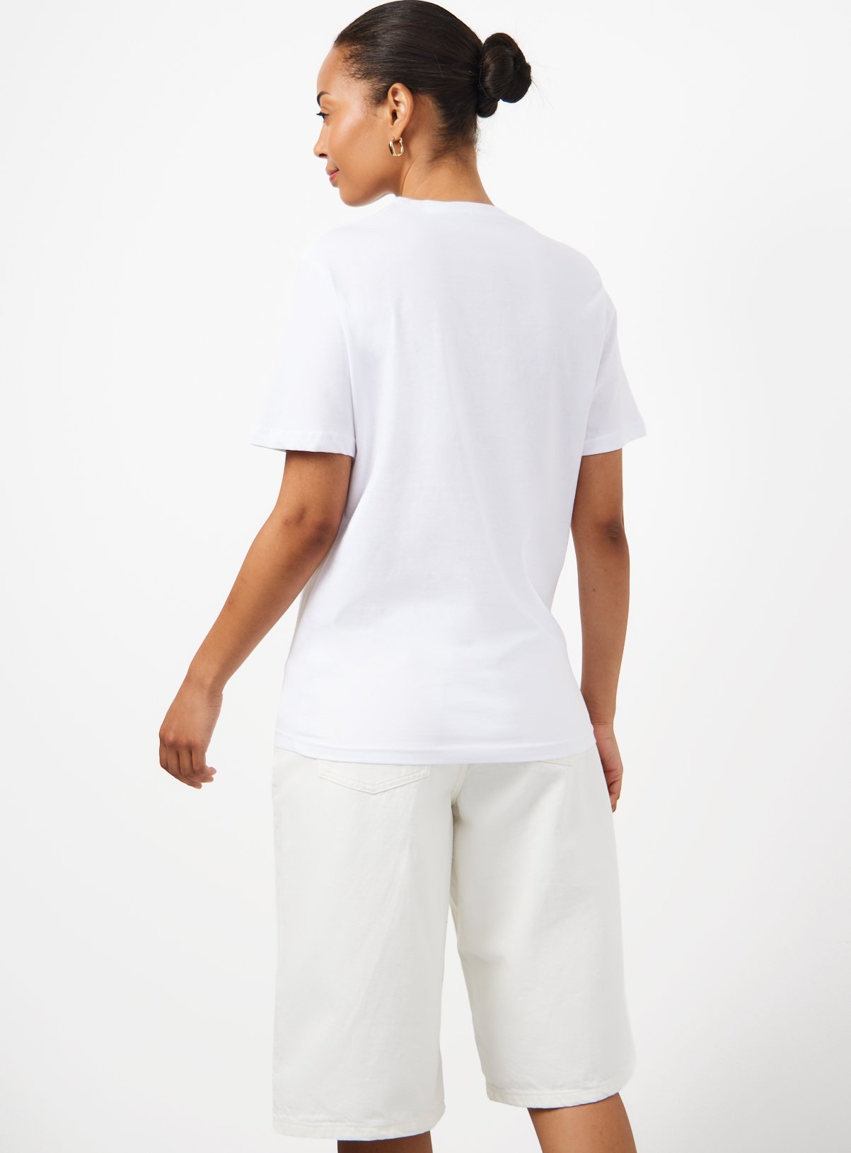 White Scotland Football Graphic Oversized Fit T-Shirt M - Image 4 thumbnail