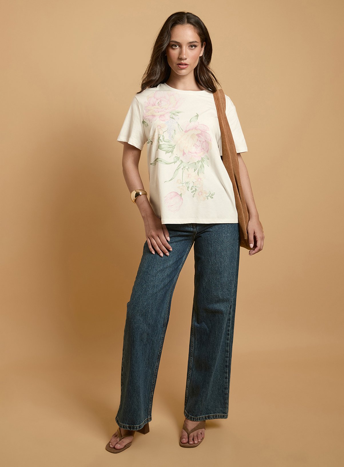 OASIS Placement Vintage Floral T-Shirt 14 - Image 4 thumbnail