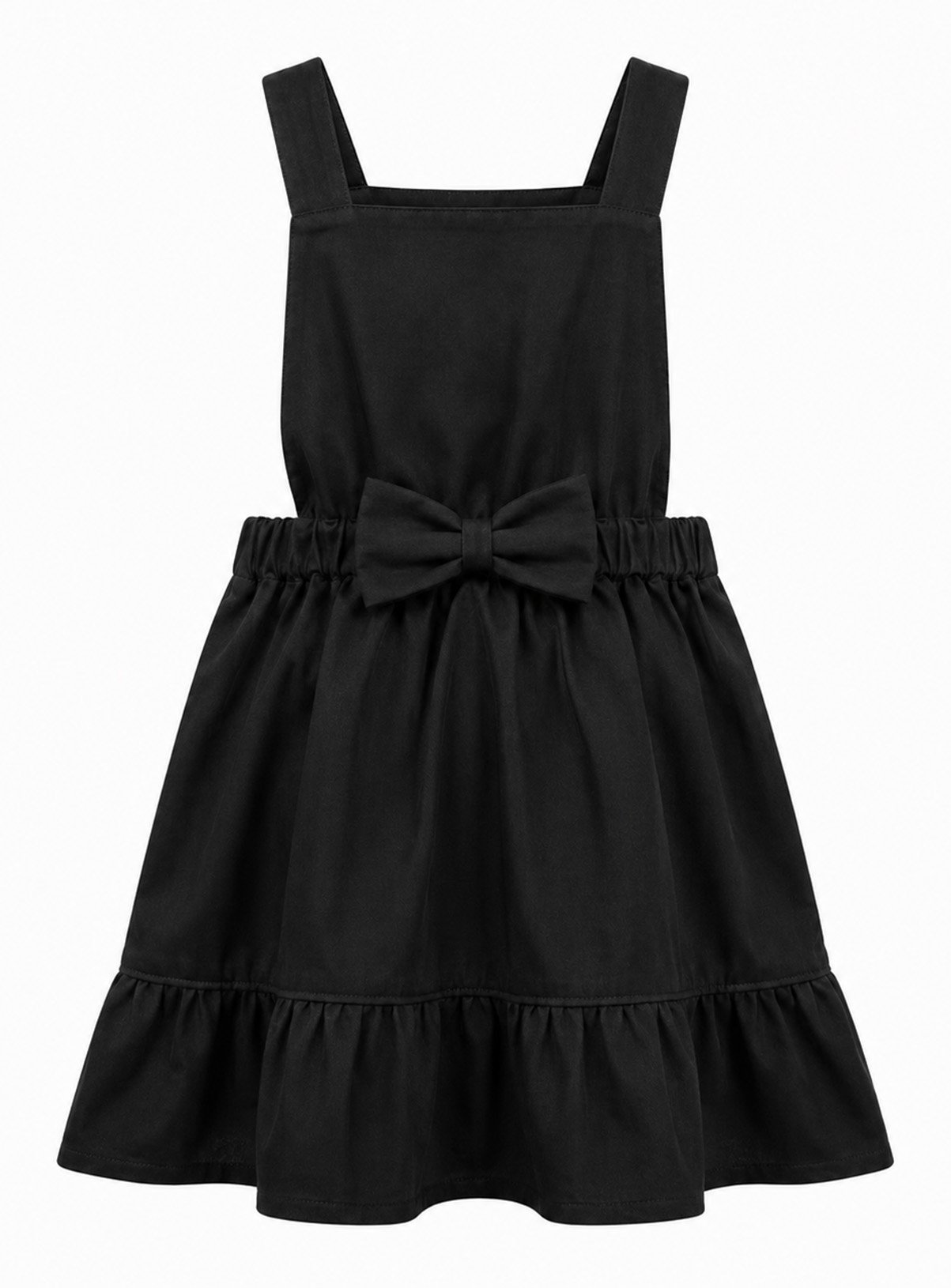 LELLI KELLY Becky Bow Detail Ruffle Pinafore Dress Black 3-4 Years - Image 5 thumbnail