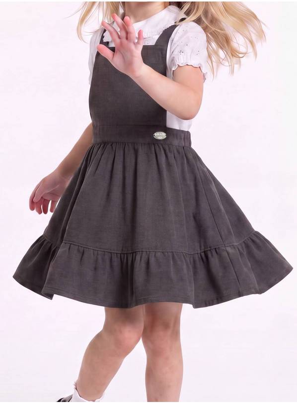 LELLI KELLY Becky Pinafore Grey 4-5 years