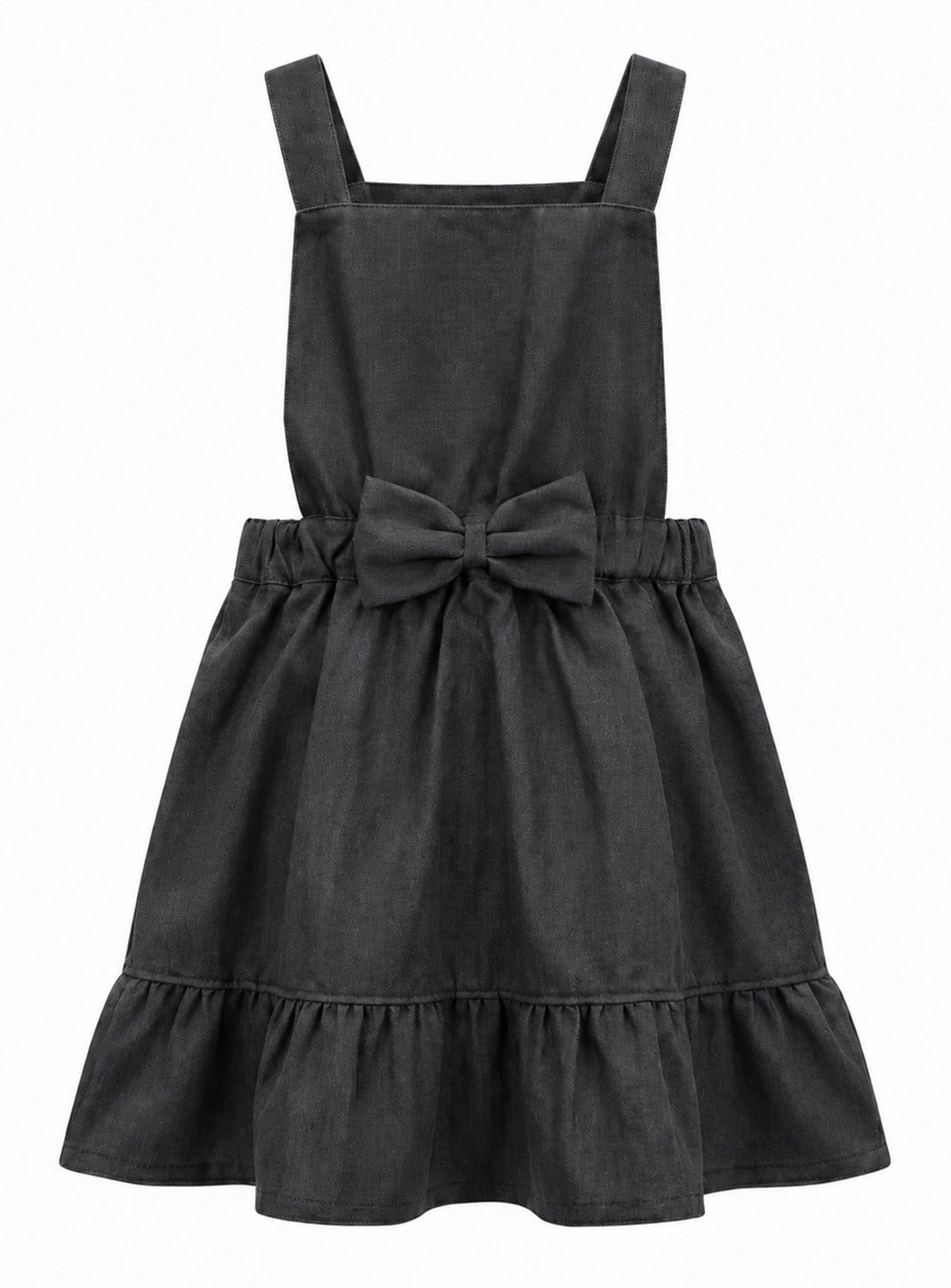 LELLI KELLY Becky Bow Detail Ruffle Pinafore Dress Grey 6-7 years - Image 3 thumbnail