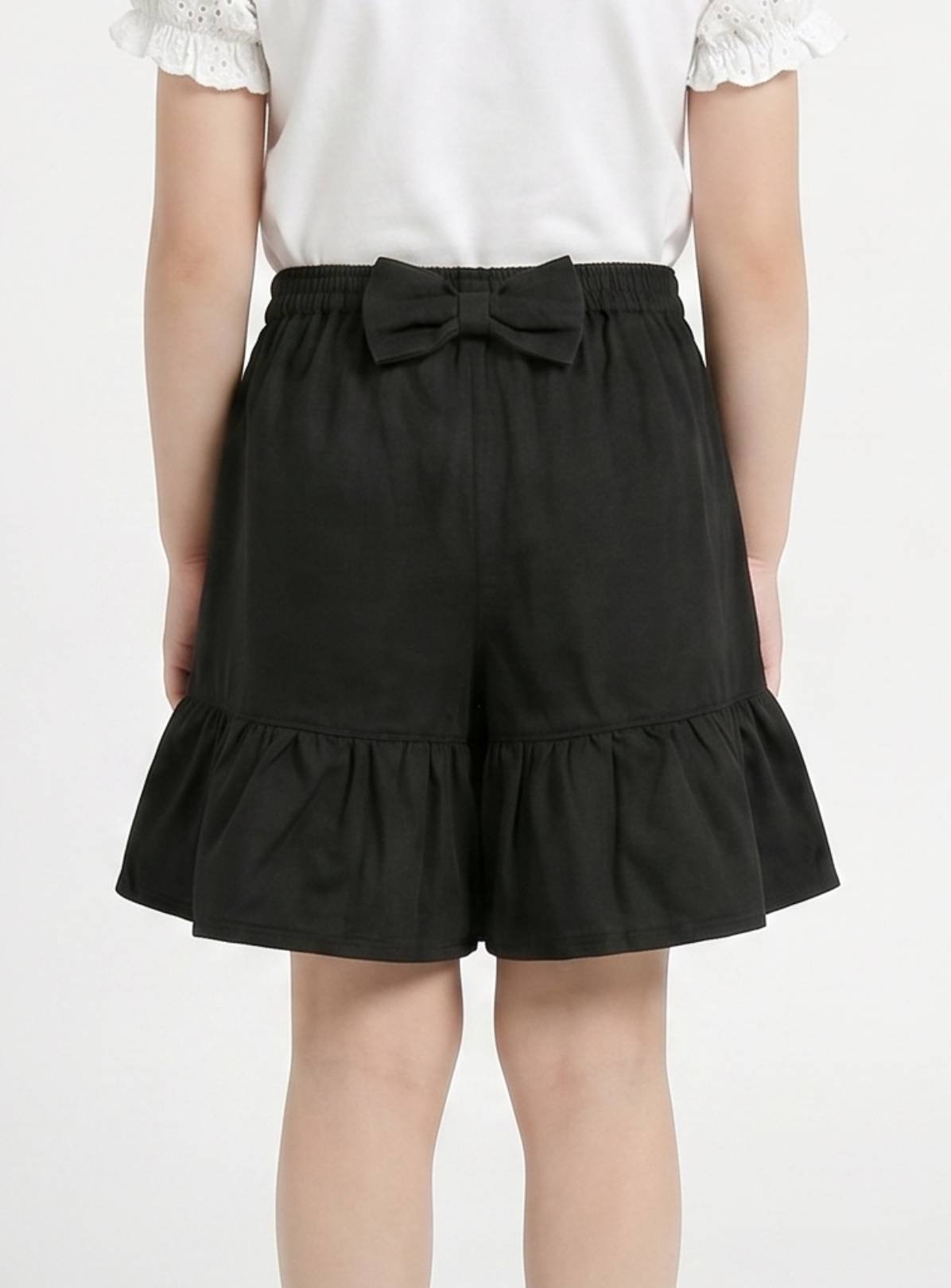 LELLI KELLY Bambi Bow Detail Flared Culotte Shorts Black 7-8 years - Image 2 thumbnail