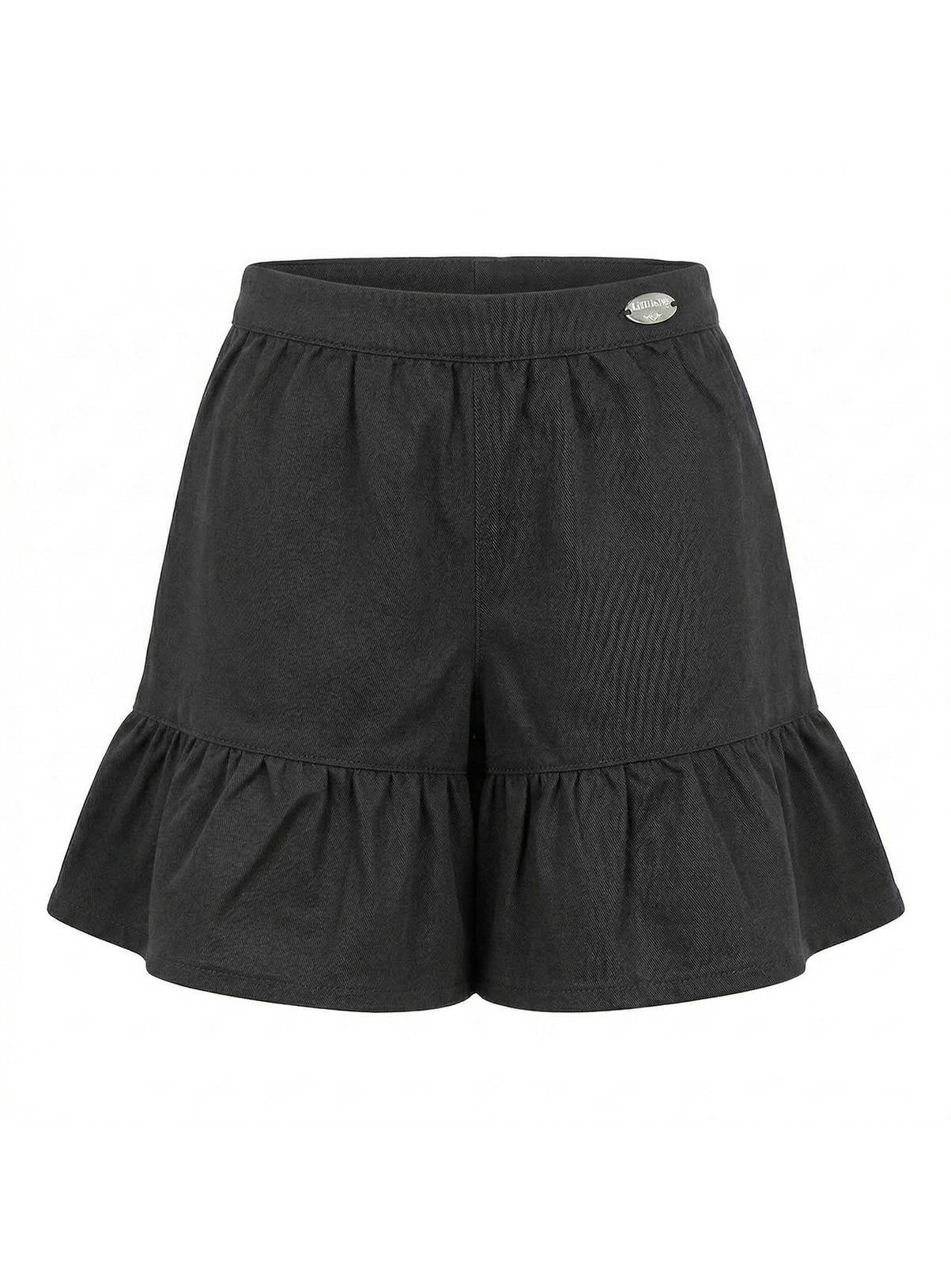 LELLI KELLY Bambi Bow Detail Flared Culotte Shorts Grey 8-9 years - Image 4