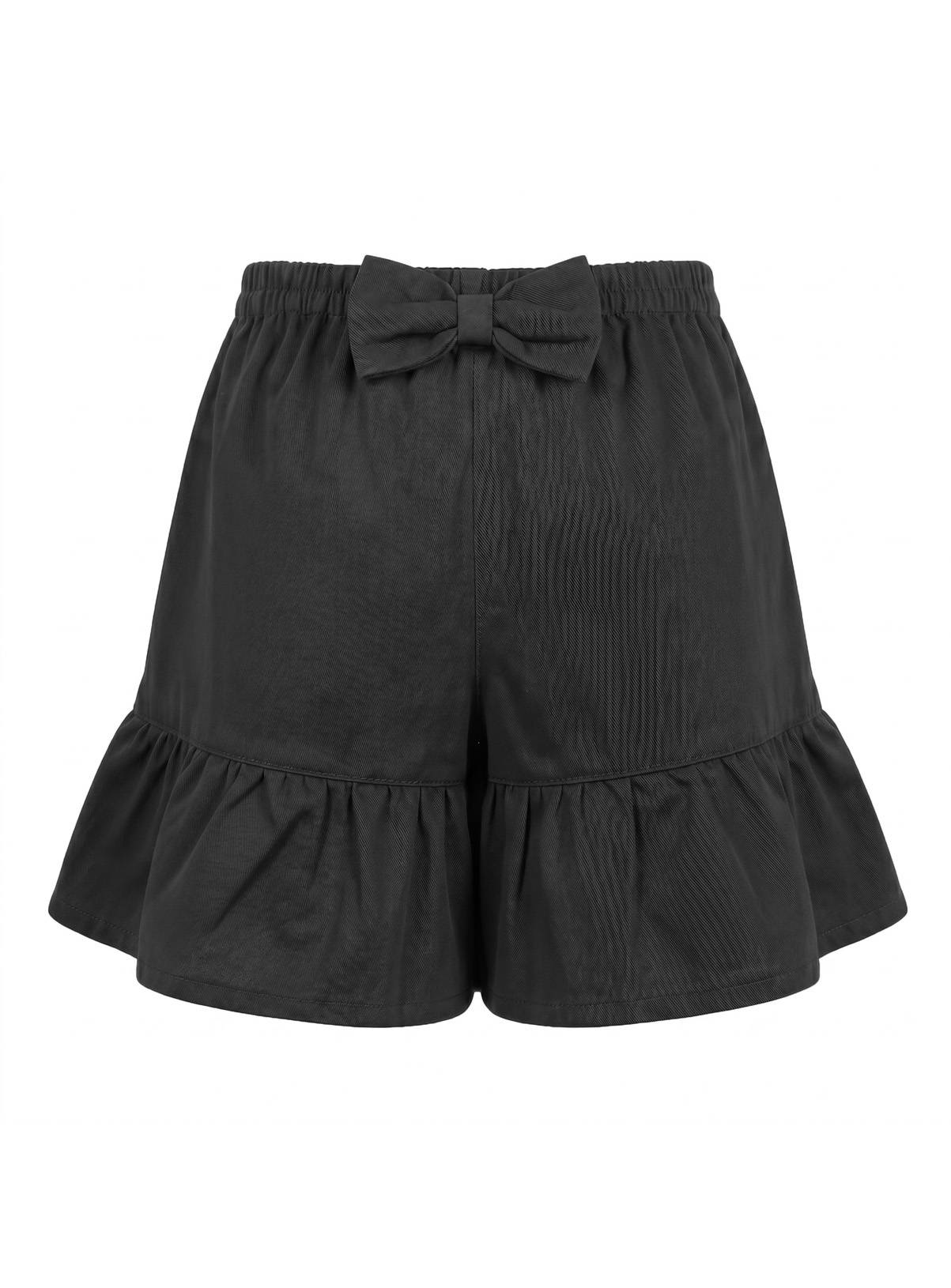 LELLI KELLY Bambi Bow Detail Flared Culotte Shorts Grey 8-9 years - Image 5
