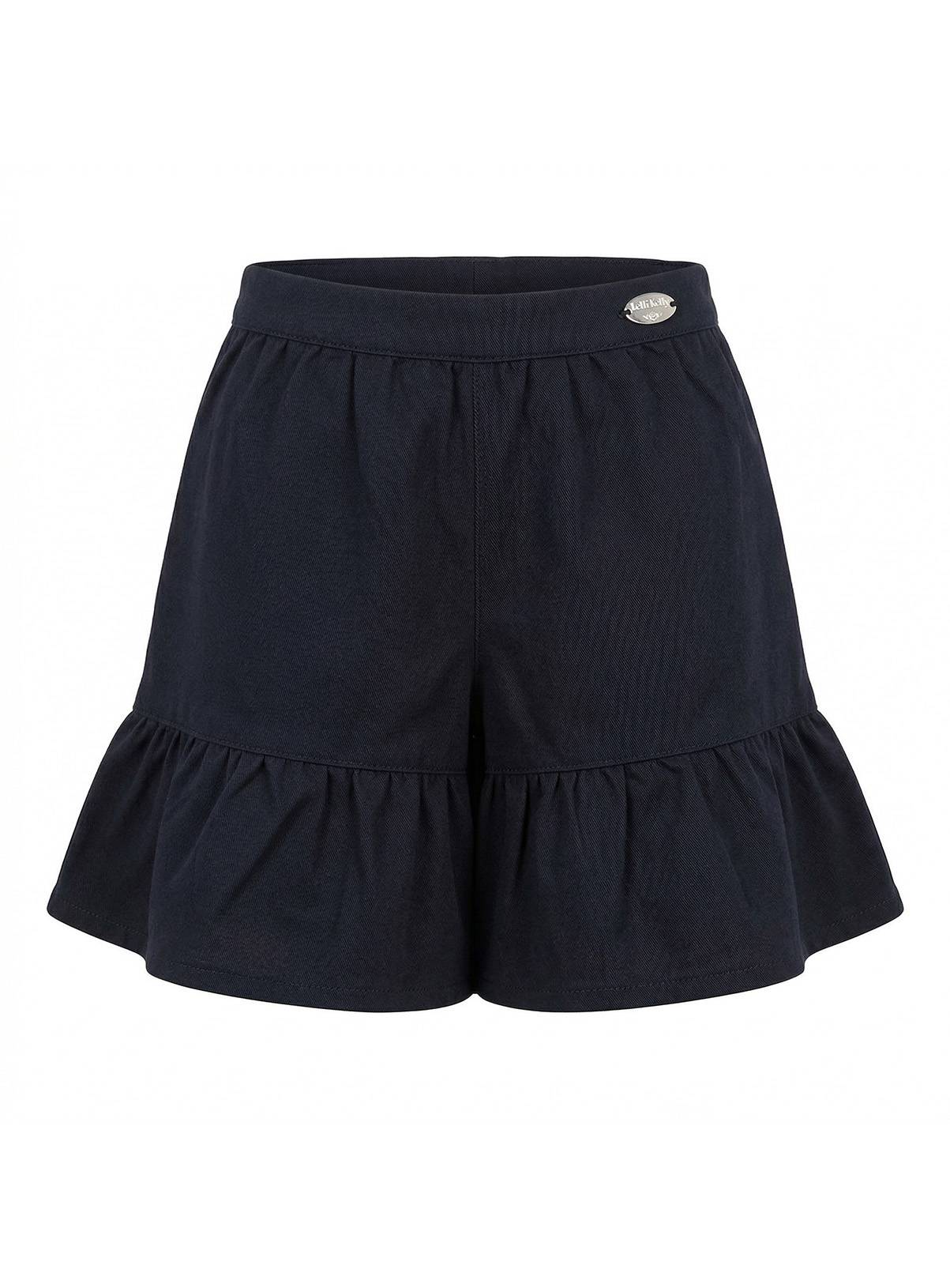 LELLI KELLY Bambi Bow Detail Flared Culotte Shorts Navy 8-9 years - Image 3