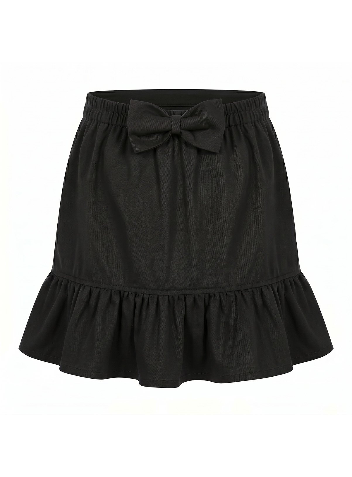 LELLI KELLY Betty Bow Detail Ruffle Skirt Black 9-10 years - Image 3 thumbnail