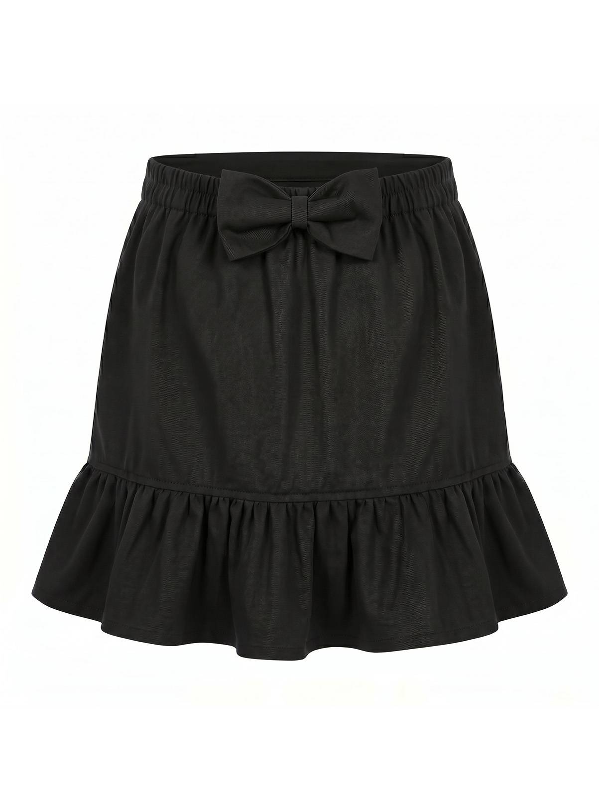 LELLI KELLY Betty Bow Detail Ruffle Skirt Black 9-10 years - Image 3