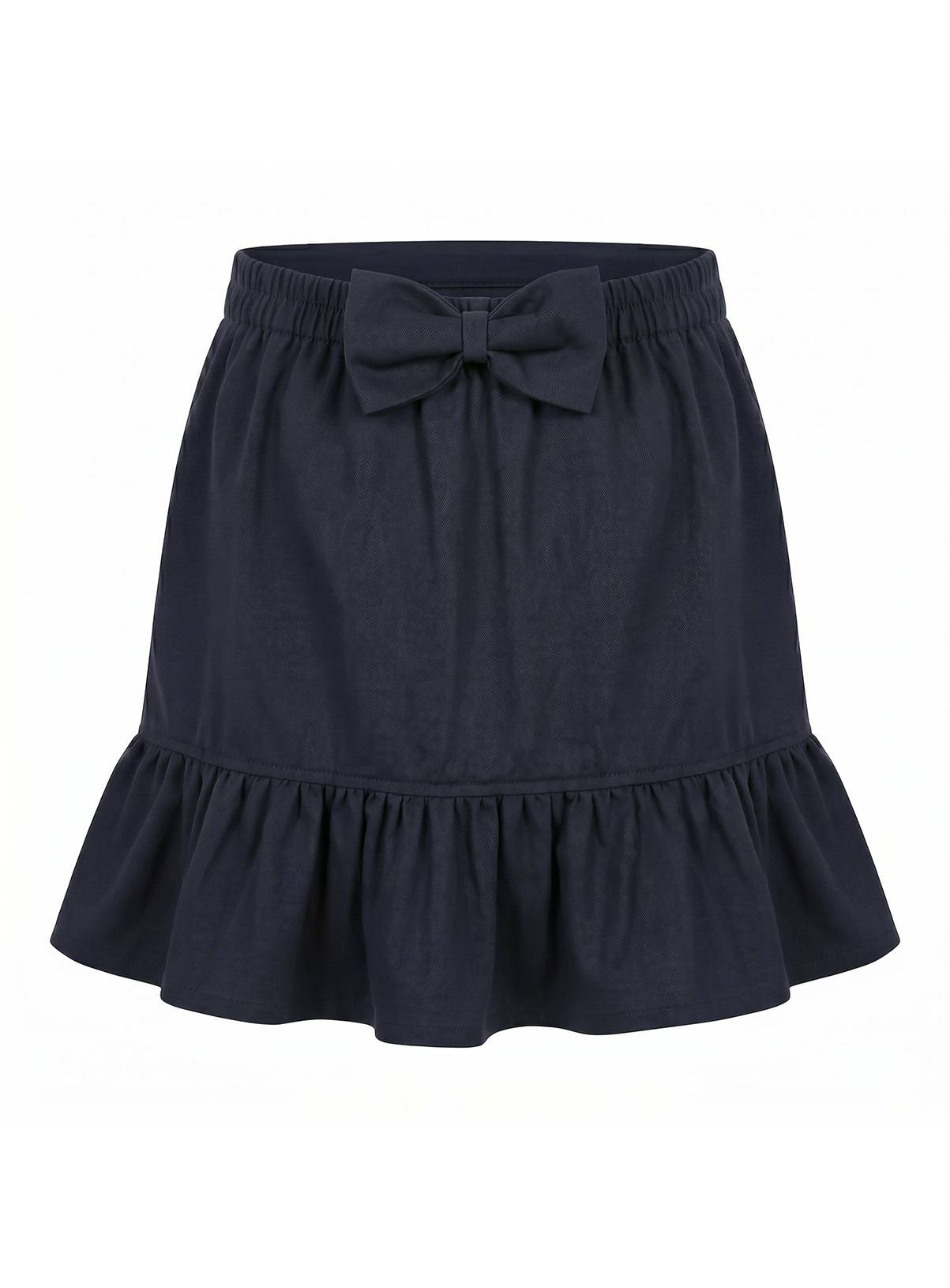 LELLI KELLY Betty Bow Detail Ruffle Skirt Navy 7-8 years - Image 4