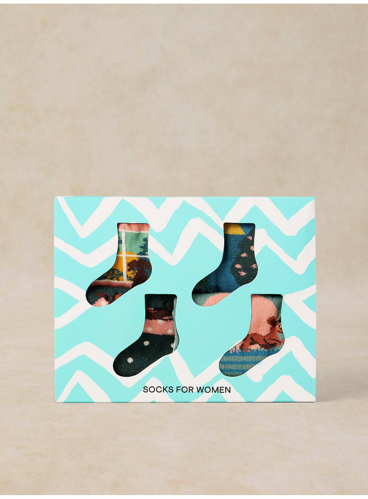 WHITE STUFF 4 Pack Playful Sausage Socks 6-8 - Image 3