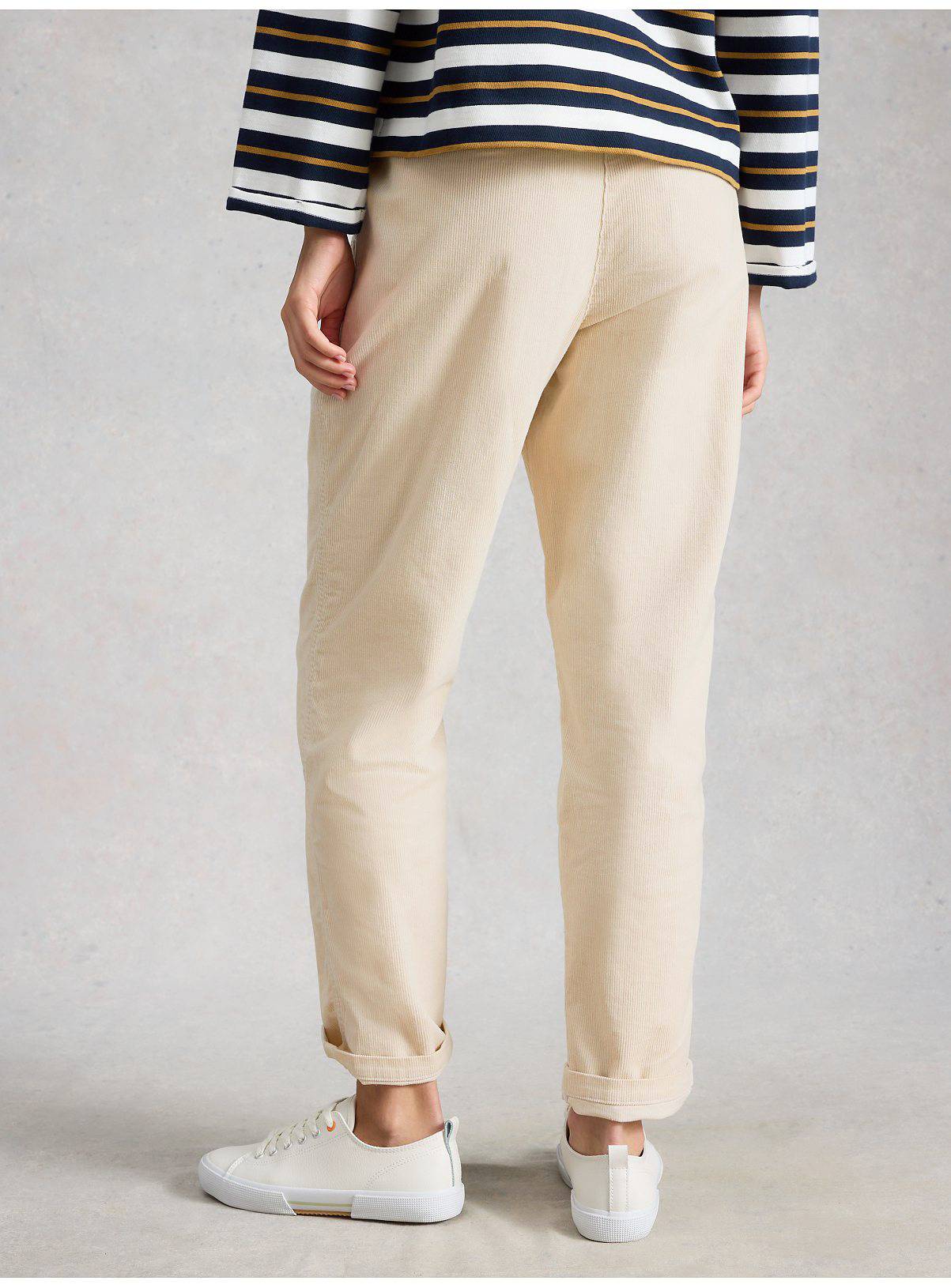 WHITE STUFF Twister Cord Trouser White 8 - Image 2