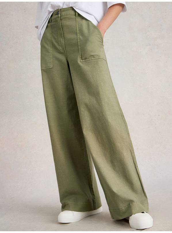 WHITE STUFF Twister Chino Wide Leg Trouser 18R