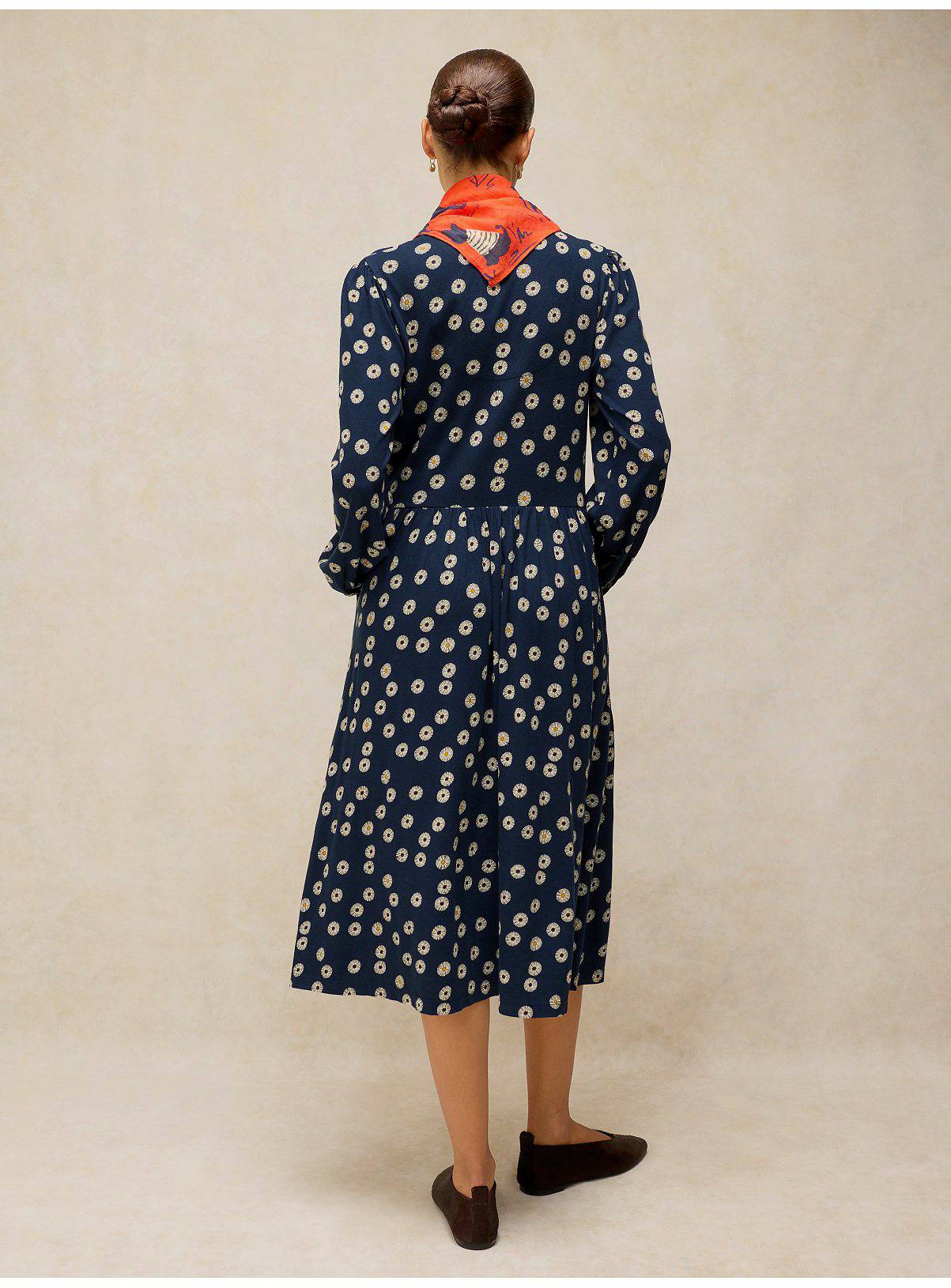 WHITE STUFF Leah Jersey Dress Navy Floral 16R - Image 2
