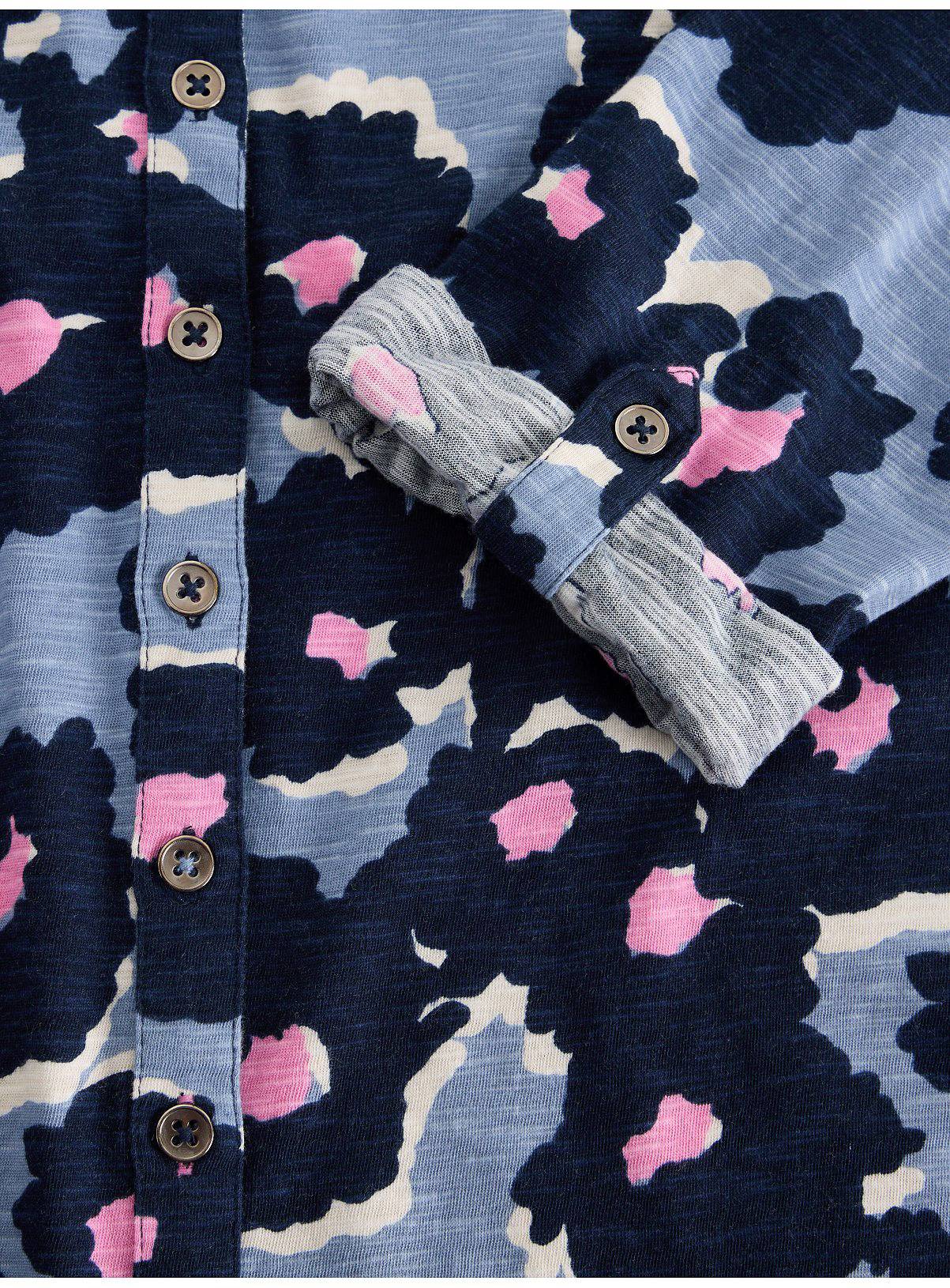 WHITE STUFF Annie Jersey Shirt Blue Print 18 - Image 5