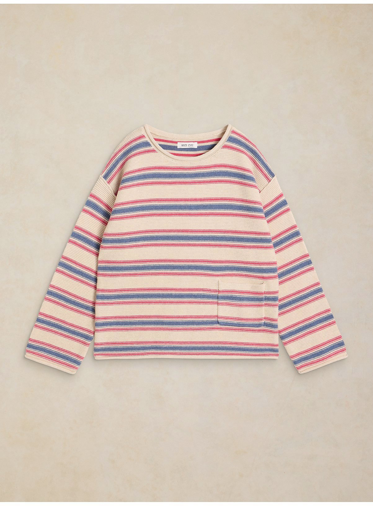 WHITE STUFF Gigi Stripe Jumper Ivory 12 - Image 5 thumbnail