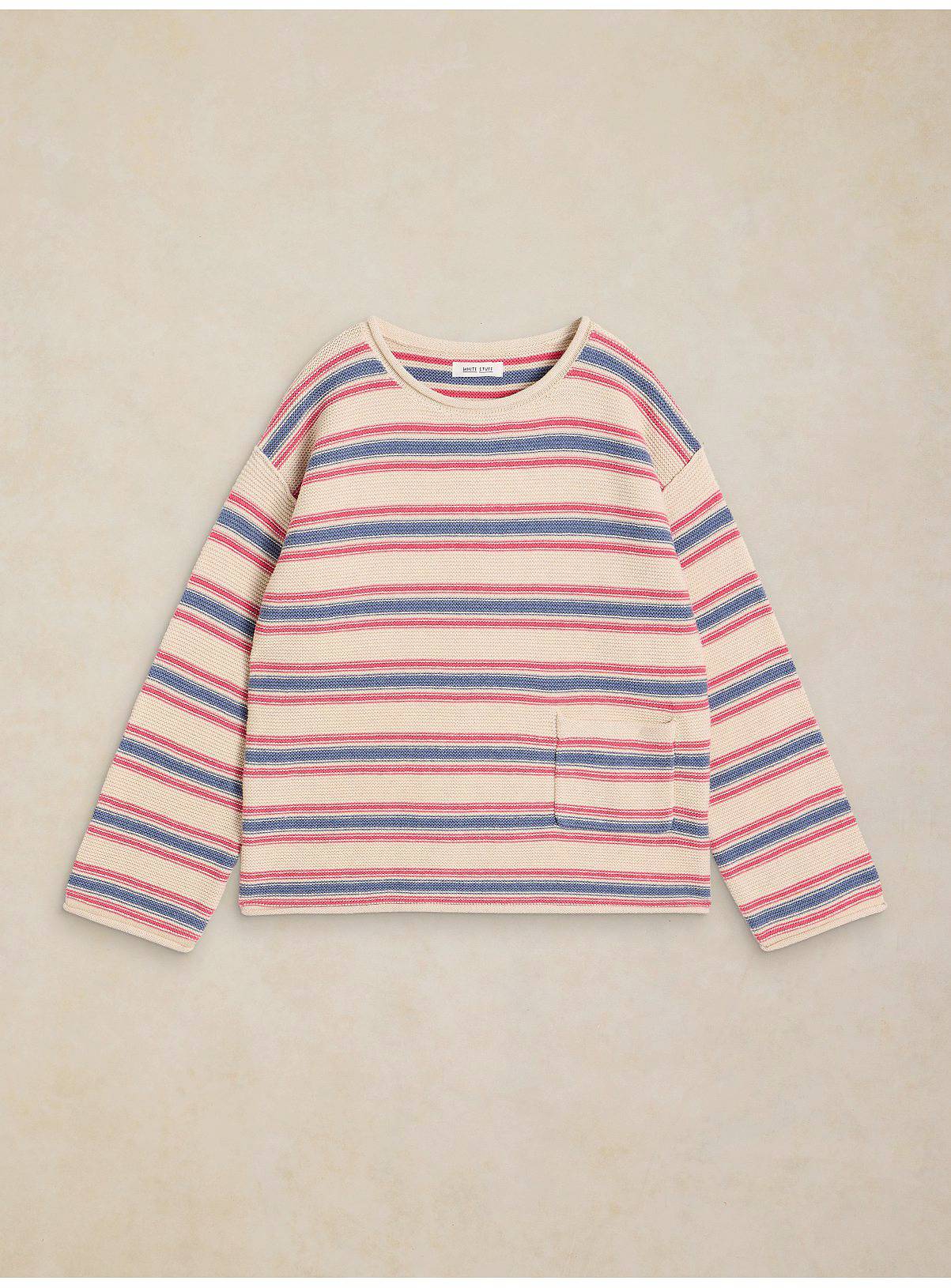 WHITE STUFF Gigi Stripe Jumper Ivory 12 - Image 5