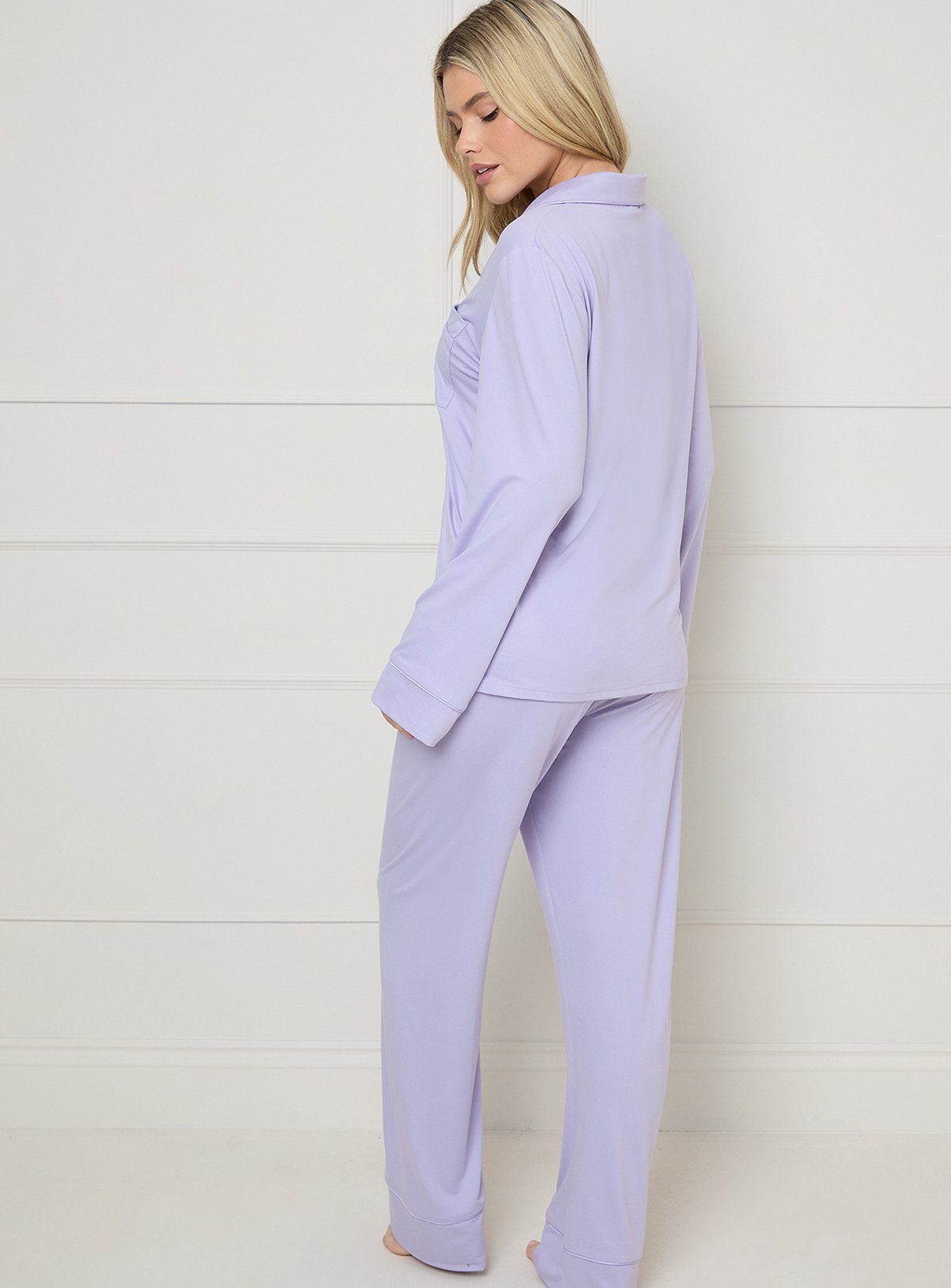 DOROTHY PERKINS Nightwear Jersey Long Sleeve Pyjamas L - Image 3 thumbnail