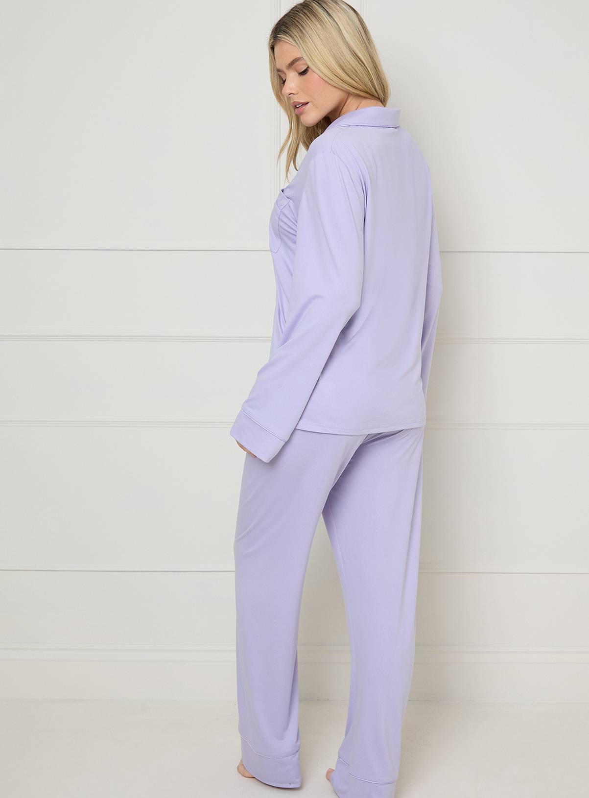 DOROTHY PERKINS Nightwear Jersey Long Sleeve Pyjamas L - Image 3