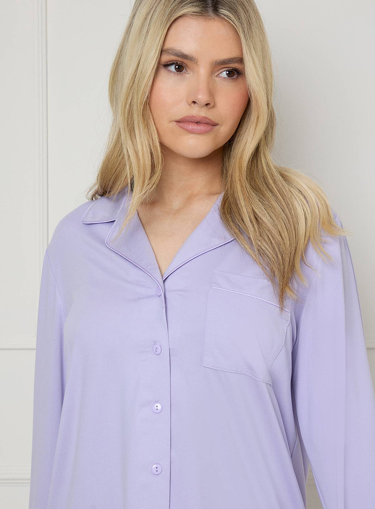 DOROTHY PERKINS Nightwear Jersey Long Sleeve Pyjamas L - Image 5