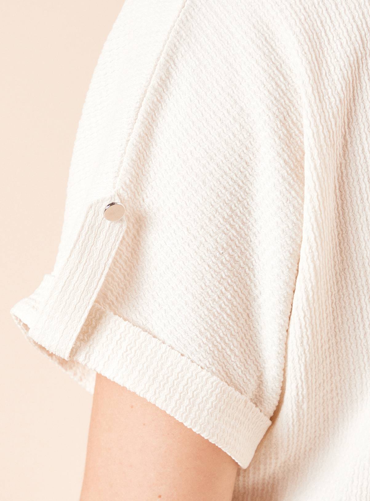 DOROTHY PERKINS V Neck Roll Sleeve Jersey Top 16 - Image 5