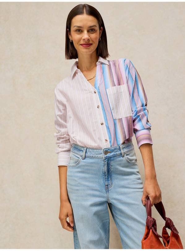 WHITE STUFF Saffie Mixed Stripe Shirt 12