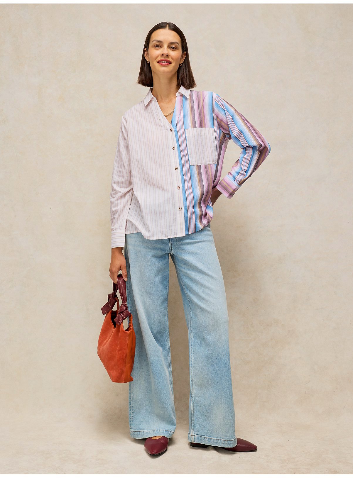 WHITE STUFF Saffie Mixed Stripe Shirt 12 - Image 3 thumbnail