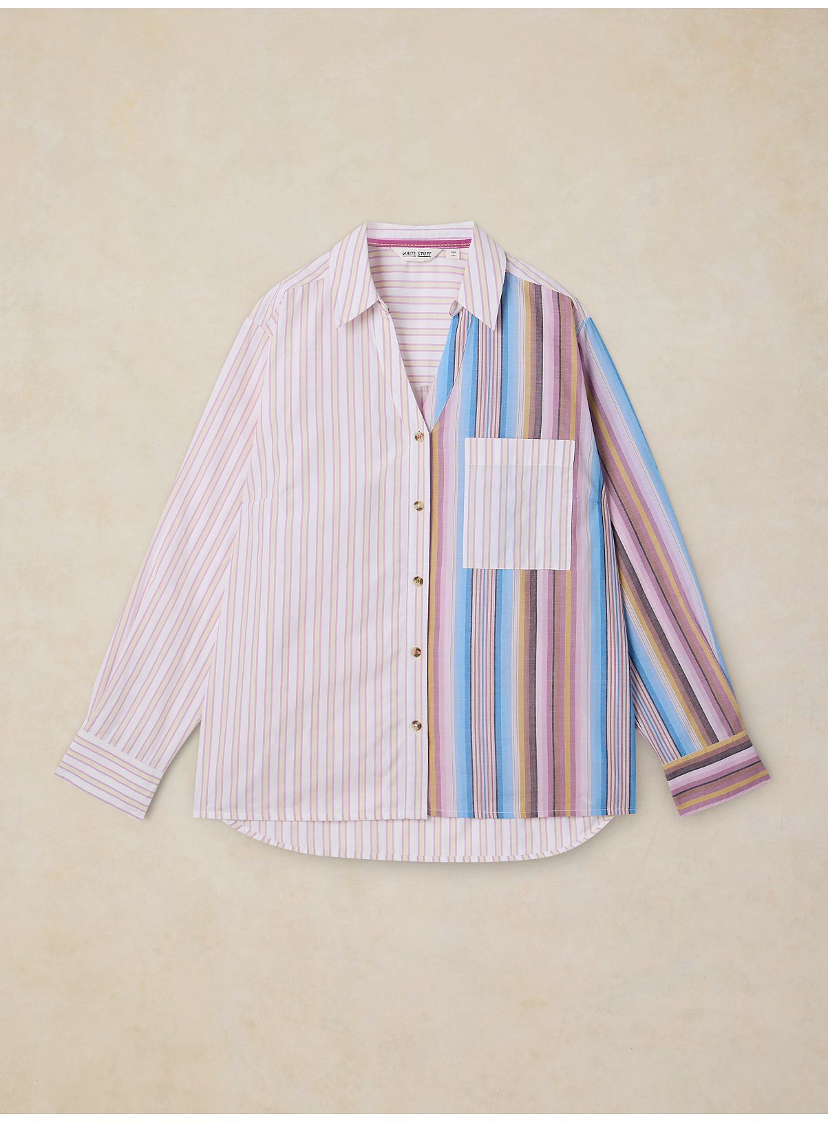 WHITE STUFF Saffie Mixed Stripe Shirt 12 - Image 5 thumbnail