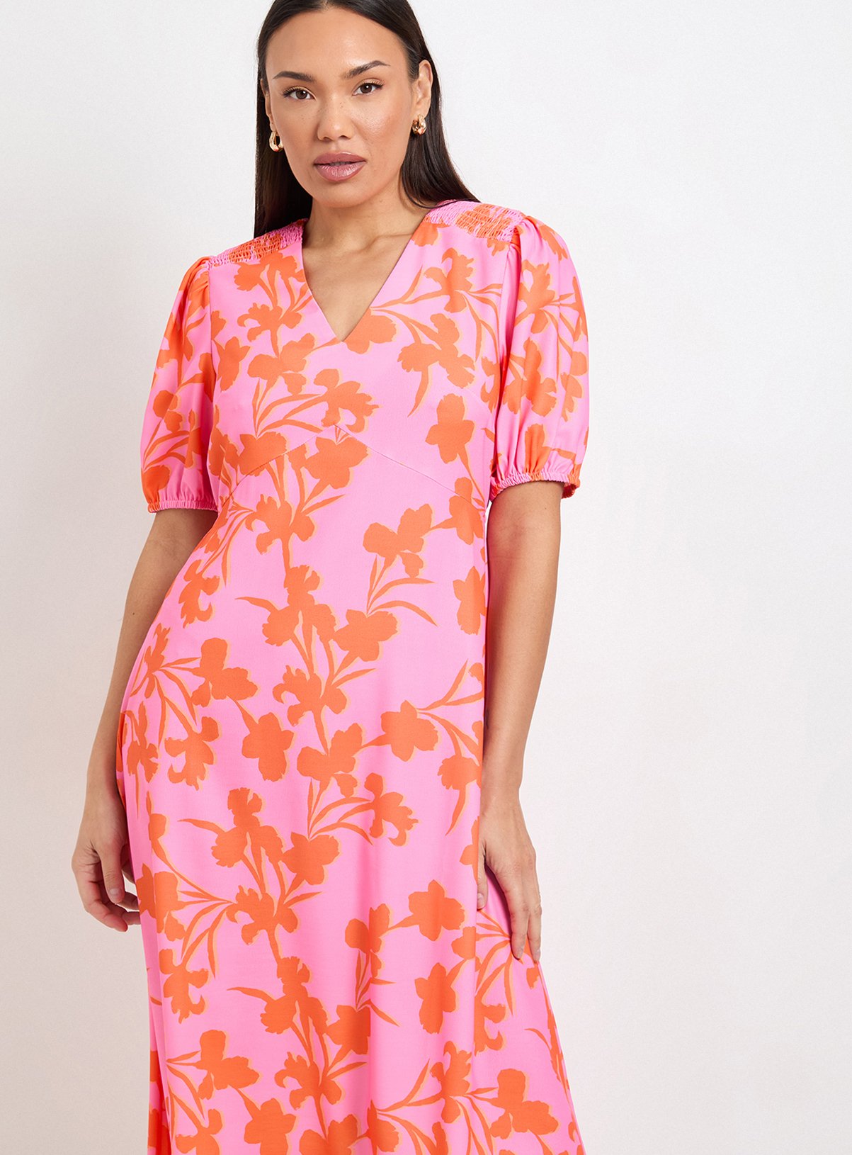 WALLIS Summer Floral Tea Dress 20 - Image 2 thumbnail