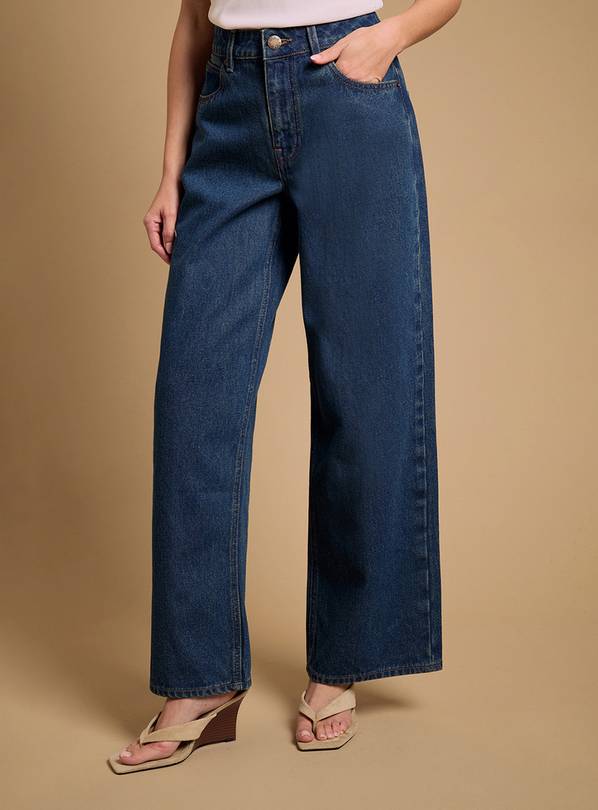OASIS Straight Leg Western Look Jean 8
