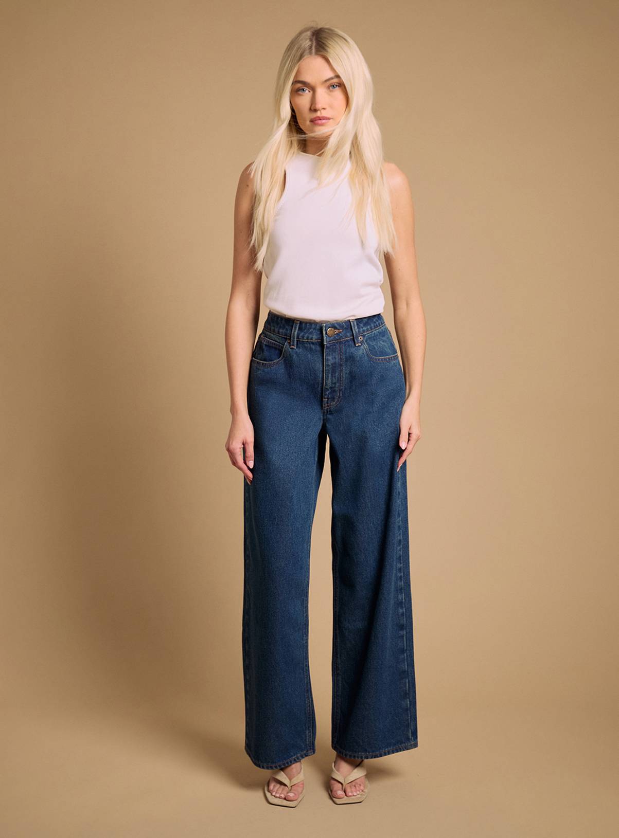 OASIS Straight Leg Western Look Jeans 8 - Image 2