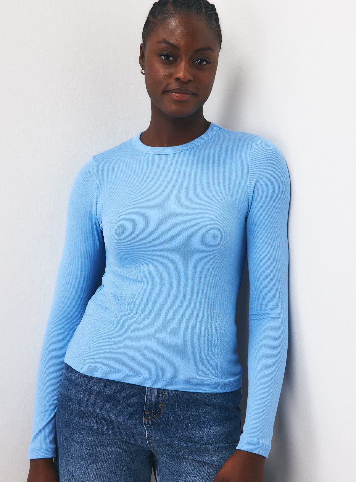 Blue 2 in 1 Long Sleeve Top 14 - Image 5 thumbnail