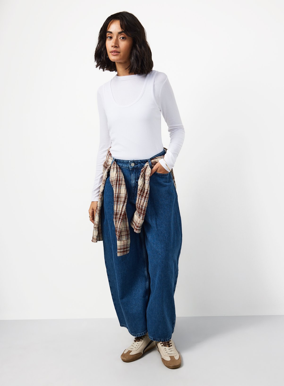 White 2 in 1 Long Sleeve Top 20 - Image 2 thumbnail