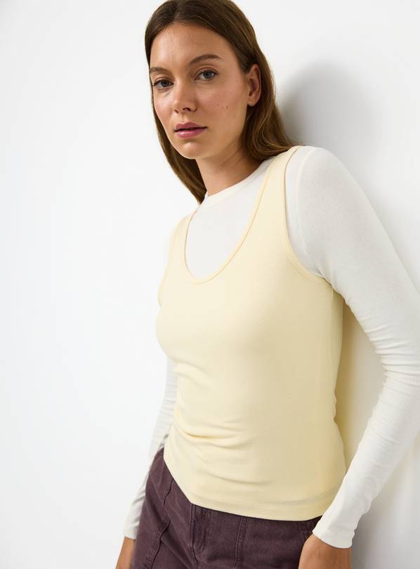 Yellow 2 in 1 Long Sleeve Top 10
