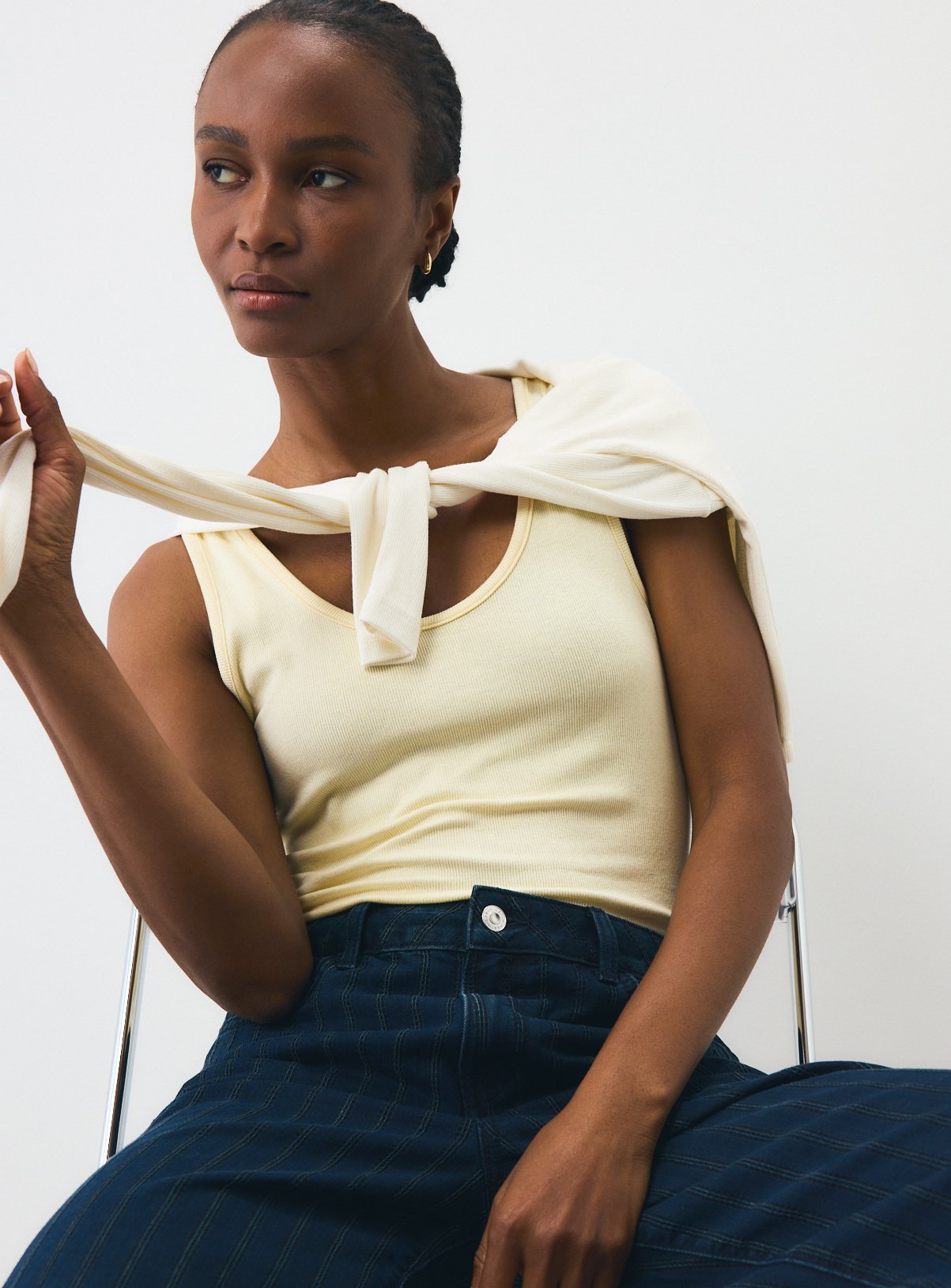 Yellow 2 in 1 Long Sleeve Top 10 - Image 2 thumbnail