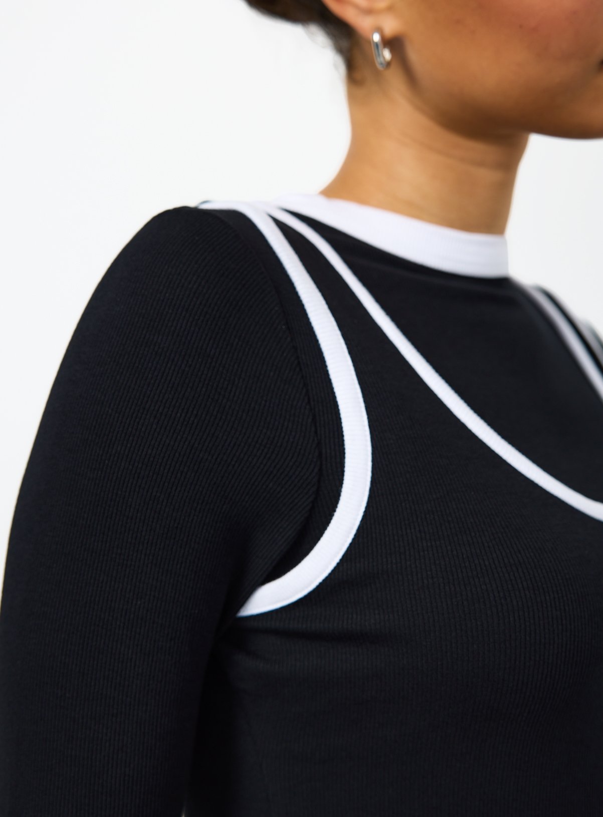 Mono 2 in 1 Long Sleeve Top 16 - Image 3 thumbnail