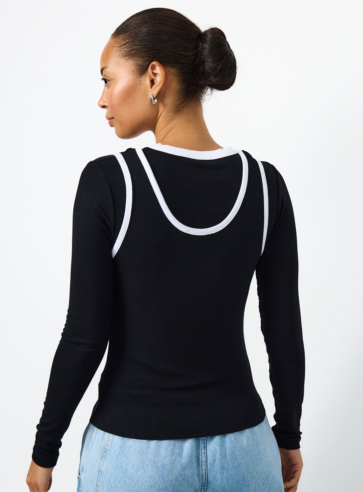 Mono 2 in 1 Long Sleeve Top 16 - Image 4 thumbnail