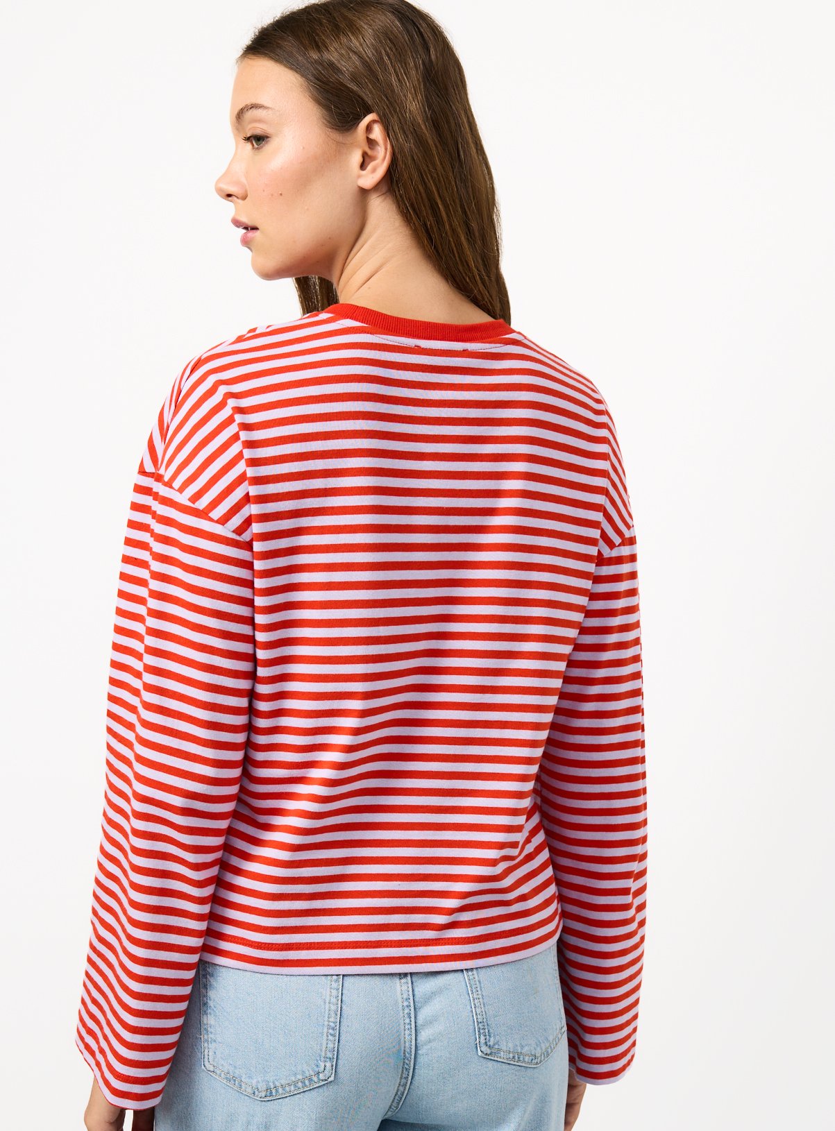 Red Stripe Boxy Fit Top XS - Image 4 thumbnail